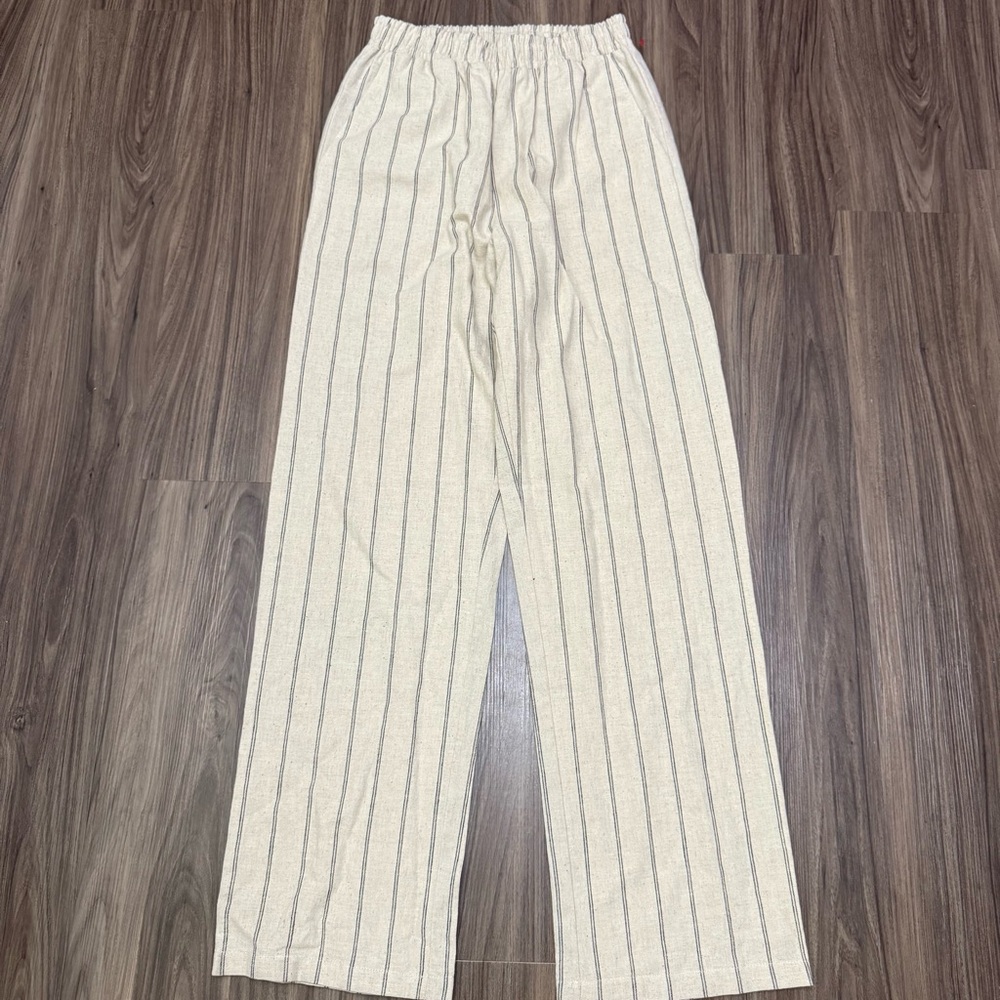 Zara Cream Striped Pants